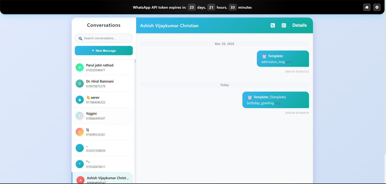 WhatsApp Integration